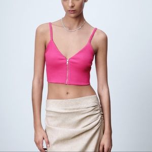Zara Zippered Top 🌺